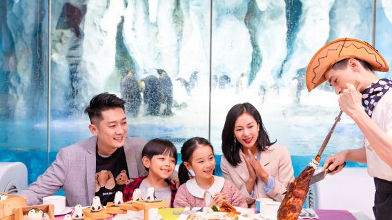 Ristorante buffet per colazione/pranzo/cena al Penguin Hotel del Resort Chimelong Ocean Kingdom a Zhuhai
