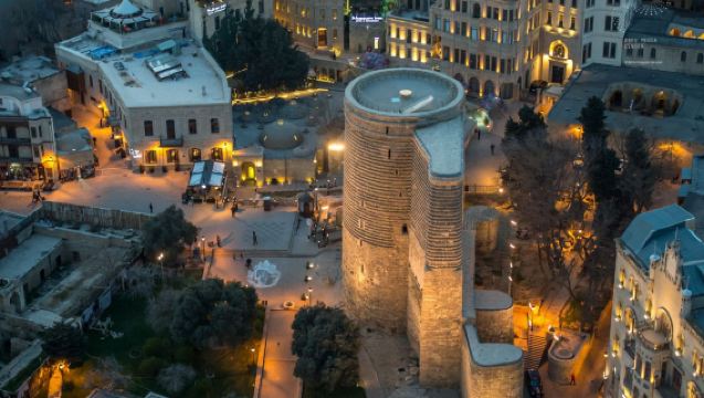 Menara Api + Istana Shirvanshah + Menara Gadis + Masjid Taza Pir + Studio Artis