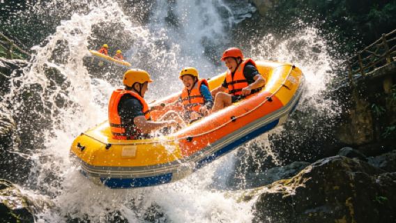Promo minggu ini | Perjalanan satu hari di Ngarai Gulong Qingyuan/Opsi berbagai paket/Arung jeram sepanjang perjalanan/Kereta luncur/Jembatan Kaca