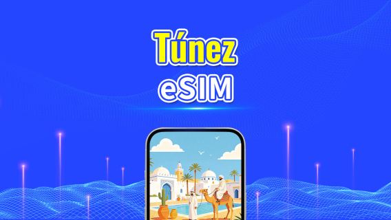 Túnez 5G eSIM  | Doble Cobertura | Compatible con IA y TikTok | Paquete de datos diario/total | 1–30 días | Facturación por 24 horas | Código QR