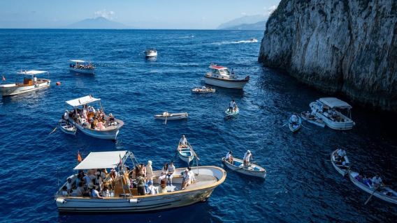 From Capri: Blue Grotto, Capri and Anacapri Guided Tour