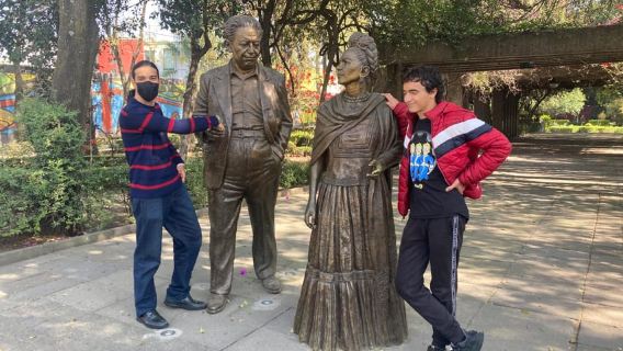 COYOACAN: FRIDA KAHLO STEPS IN COYOACAN AND SAN ANGEL CDMX