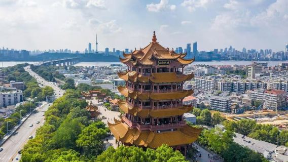 黃鶴樓+長江大橋+輪渡+江漢關半日遊