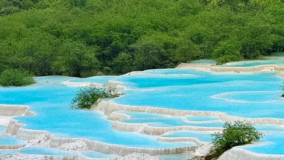 Jiuzhaigou ke kawasan pemandangan Huanglong bas ulang-alik pelbagai jenis kenderaan|boleh sewaan peribadi|masa boleh dipilih tidak termasuk tiket masuk