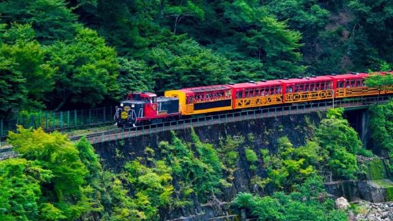 Kyoto: Sagano Romantic Train and Hozugawa River Cruise