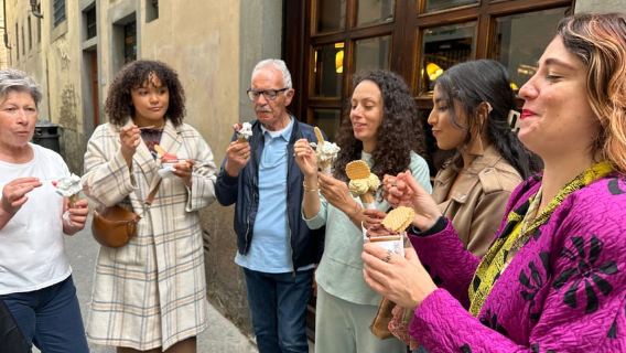 Florence : visite gastronomique de rue avec vin et guide local