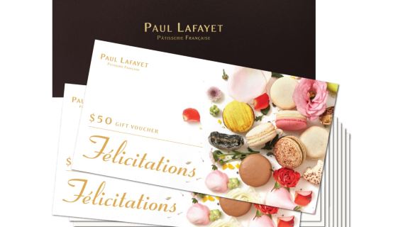 Paul Lafayet Wedding Voucher $50 (10pcs) / Wedding Voucher $100 (5pcs)