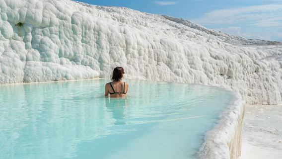 Tour delle sorgenti termali di Antalya Pamukkale e Hierapolis con pranzo