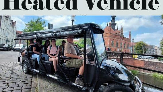 GDANSK City Tour by Golf Cart Live Guide & City Sightseeing 90min