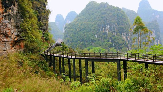 양숴 당일치기 여행: 위룽강 대나무 뗏목 타기 & 싱핑 고성 & 십리 갤러리
