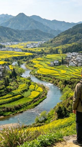 Private Tour | Wuyuan One-Day Trip: Wolong Valley + Lingyan Cave + Rainbow Bridge