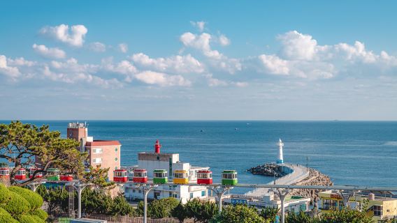 Excursion d'une journée aux neuf points incontournables de Busan (incluant le Sky Capsule et un yacht de luxe)