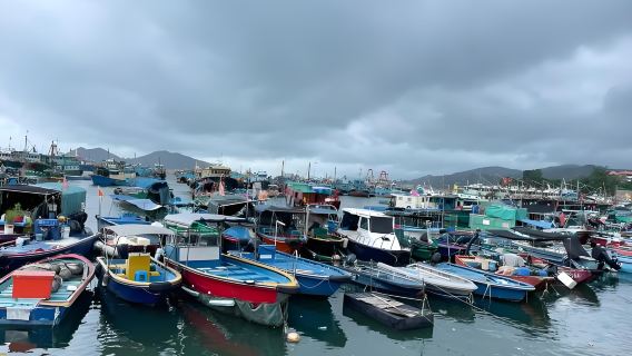 Hong Kong Cheung Chau Island + Open Top bus tour+ Tai Kwun + Hong Kong Style afternoon tea(Oriental Simple Fishing Village)