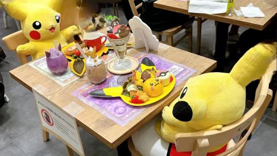 Сервис бронирования в кафе Pokémon в Осаке