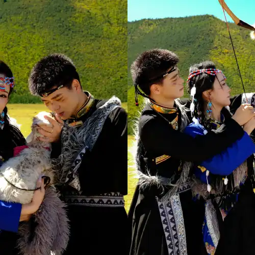 香格里ラのチベット衣装撮影体験（豊富な衣装選択+民族的な華やかさ+心