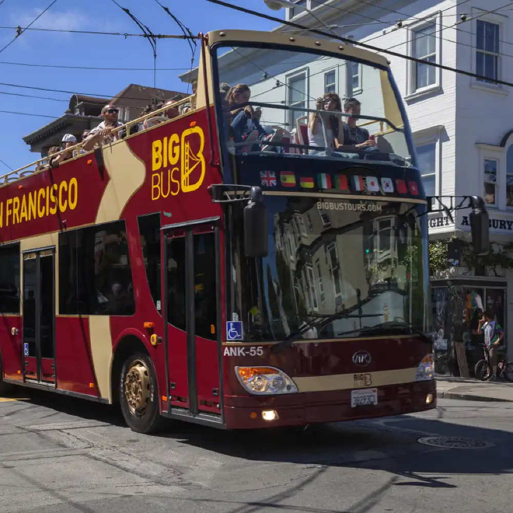 Big Bus San Francisco Hop-on Hop-off Bus (24 Hours) +Alcatraz