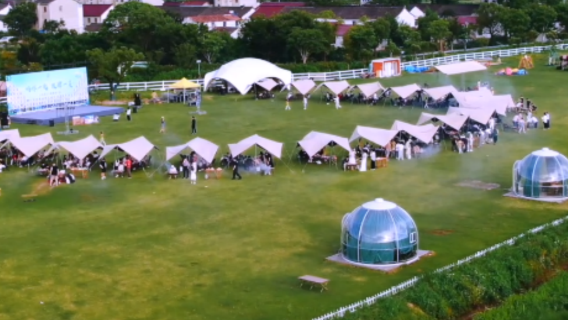 Shanghai Dawan Camp - [Berkhemah dengan pemandangan matahari terbenam dan ciri sukan santai - Youmei Life]