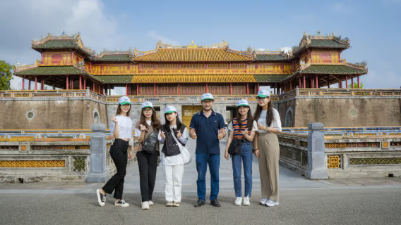 Hue Imperial City & Abandoned Water Park Tour by E-Scooter
