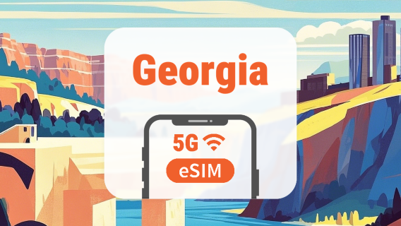 Georgia 5G eSIM | Triple Red • Apps de IA y TikTok | 1–30 Días | Código QR
