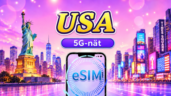 USA 5G eSIM | Stöder populära appar som TikTok & Google Maps | Daglig paket/datapaket | 1–30 dagar | Debiteras per 24 timmar | QR-kod