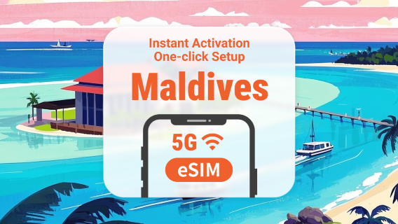 eSIM 5G Maldives | Hỗ trợ ChatGPT & TikTok | 1–30 ngày | Mã QR tức thì