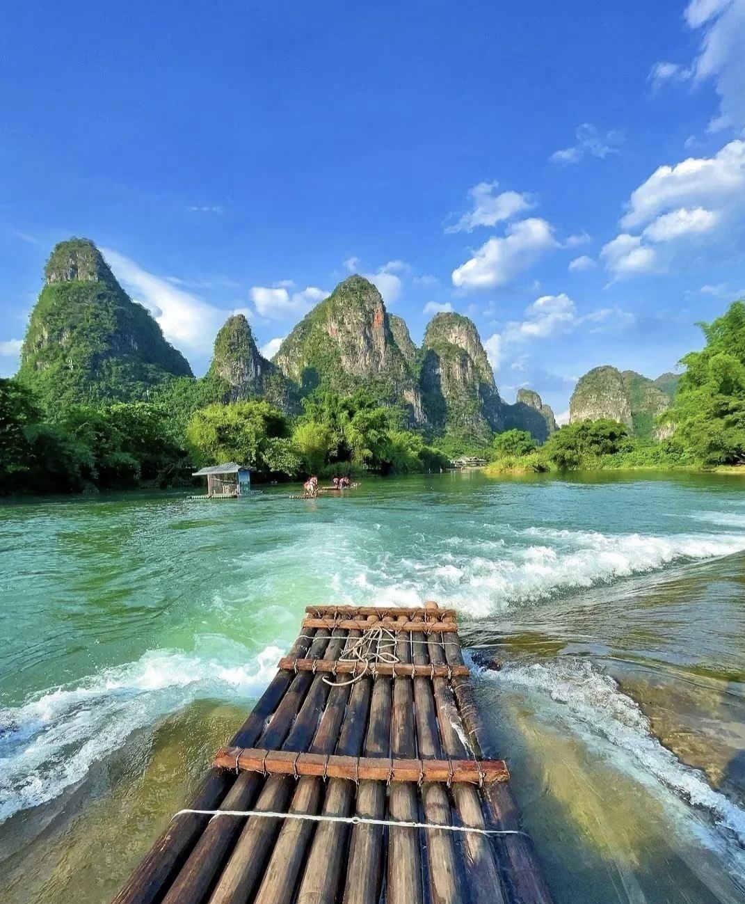 Tour privato giornaliero a Yangshuo|Gommone sul Fiume Yulong & Grotta d'Argento & Picco Ruyi