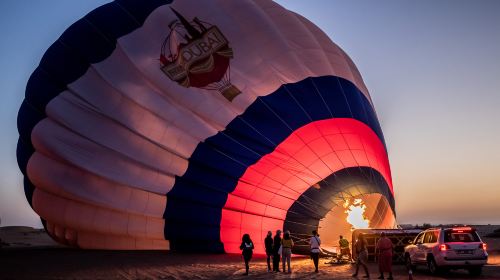 Premium  Hot Air Balloon Sunrise Tour with Exlusive In-Flight Falcon Show, Breakfast, Camel,Transfer 3