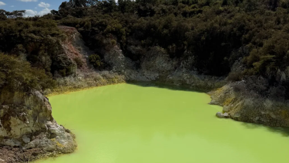 New Zealand North Island Taupo Blue Spring / Te Waihou Walkway Geothermal Park Huka day tour