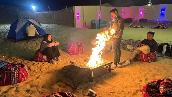 Overnight Desert Safari Include BBQ Dinner, Dune Bashing, Camel Ride, Live Shows etc.