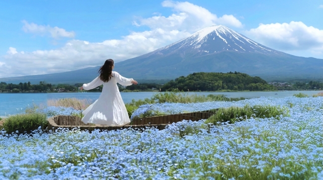 富士山網紅雙湖+羅森+日川時計店+大石公園一日遊|9人小團