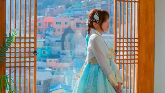 [Kedai Viral] Sewa Hanbok Busan ● Pakaian Tradisional ibgogage Kampung Budaya Gamcheon