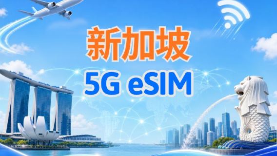 新加坡 5G eSIM｜支援 Google Maps / Chat GPT ｜每日型／總量型數據計劃｜24 小時計費制｜1–30日｜QR code