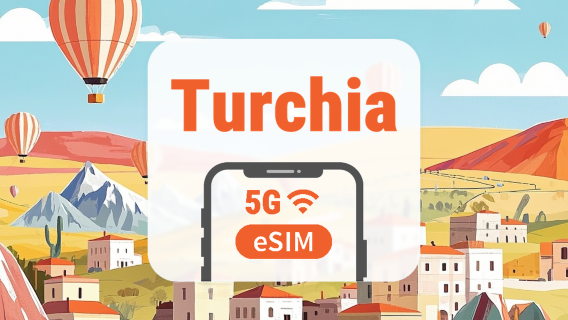 Turchia 5G eSIM | Copertura su 3 Reti • AI & TikTok | 1–30 Giorni | Codice QR