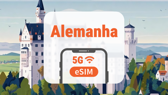 Alemanha 5G eSIM | Rede Dupla • Todos os AI & TikTok | 1–30 Dias | Código QR