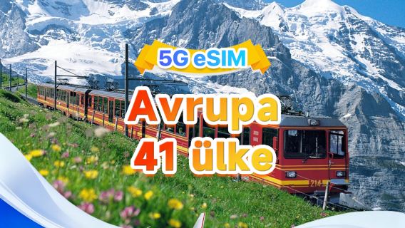 Avrupa genelinde geçerli 5G/4G eSIM | Çoklu ağ desteği, Tüm AI ve TikTok uygulamalarını destekler | Günlük 500 MB - toplam 50 GB | 1-90 gün | 24 saat faturalandırma | QR kodu