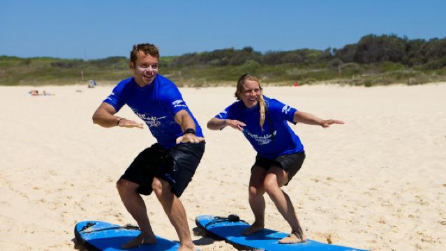 Zweistündiger Surfkurs in Lennox Head