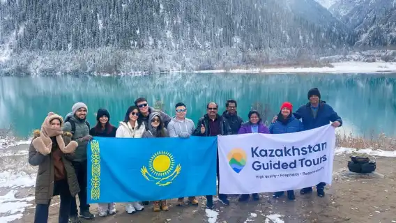 อัลมาตี: ทัวร์กลุ่มเล็กทะเลสาบอิสซิคพร้อมน้ำตกตูร์เกน