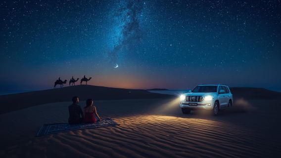 Doha: Private Night Safari, Stargazing, & Camel Ride