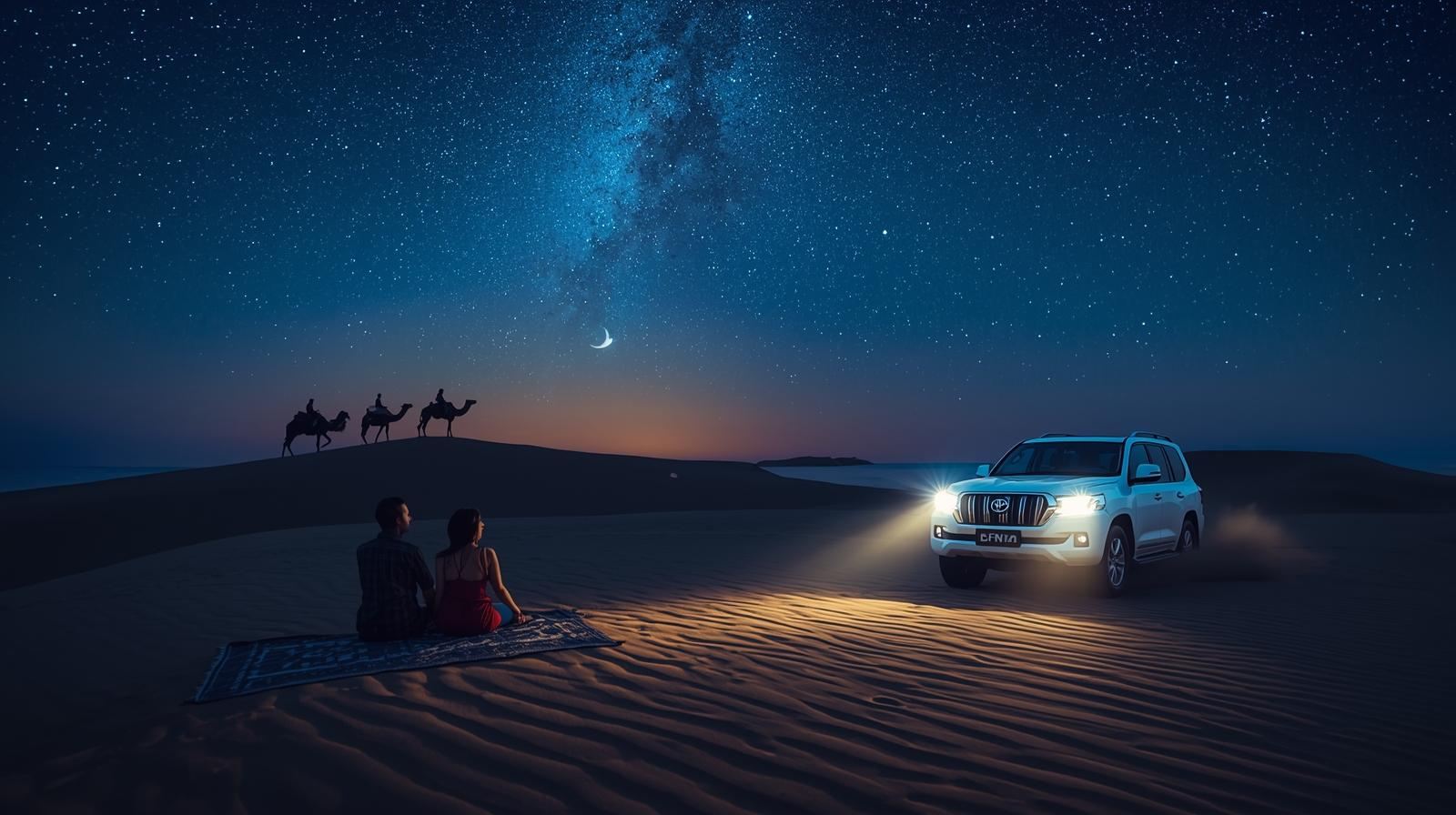 Doha: Private Night Safari, Stargazing, & Camel Ride