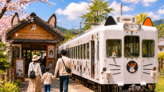 大阪出發｜和歌山貓站長電車體驗・白濱溫泉・千疊敷三段壁一日遊