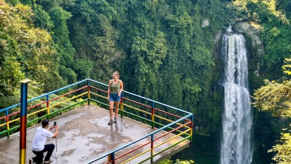 Jakarta to Bandung City: Rainbow waterfall, Floating market & Whoosh tour