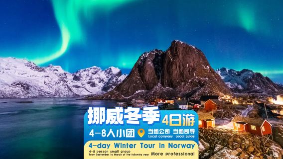[Excursión invernal de 4 días por el norte de Noruega] Grupo pequeño de 4-8 personas · Senja + Islas Lofoten + auroras boreales + hotel con vistas en cabaña de cristal | Incluye 3 noches de alojamiento + transporte + conductor-guía en chino