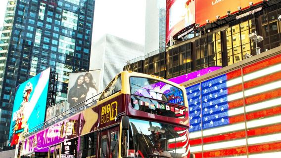 New York: 1-Tages-Hop-on-Hop-off-Bus + Freiheitsstatue & Ellis Island Fähre