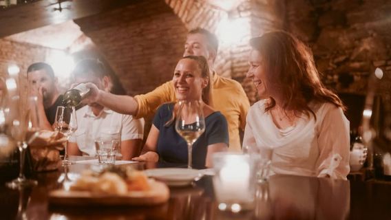 Lubiana: Degustazione di vini con antipasti