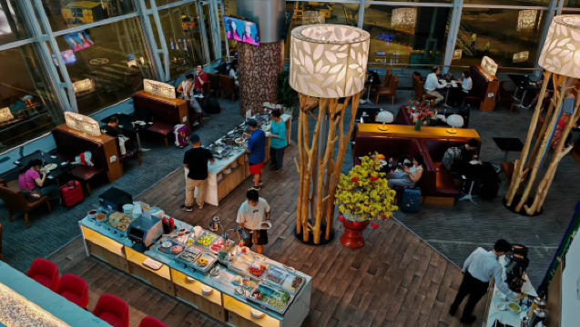 Sala VIP de Tránsito en el Aeropuerto Internacional de Tan Son Nhat (SGN) en Ho Chi Minh - Descanso nocturno en el aeropuerto de Ho Chi Minh con opción de comida y ducha