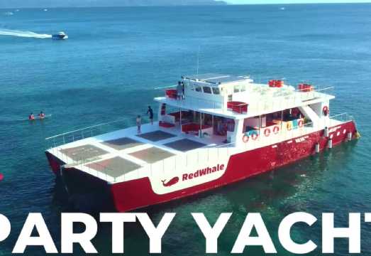 Boracay Red Whale Party Cruise ,Party Boat, Party Yacht with unlimited drinks, snacks, pasta, sliced ​​fruit, Speedboating, kayaking, snorkeling,...