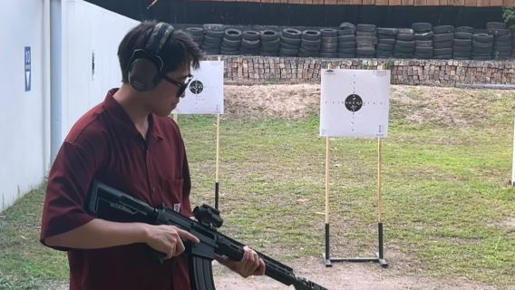 Chiang Mai Thai Green Shooting Range live ammunition shooting experience