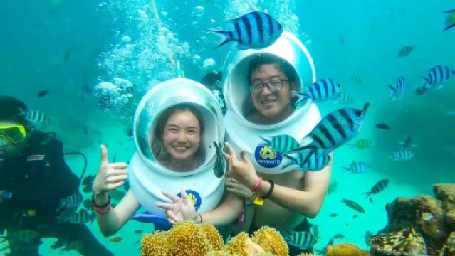 ทัวร์ 1 วัน หมู่เกาะ 3 เกาะที่ฟูก๊วก เวียดนาม: ดำน้ำตื้น + แพดเดิลบอร์ด + ตกปลาทะเล + อาหารกลางวัน + บริการรับส่ง