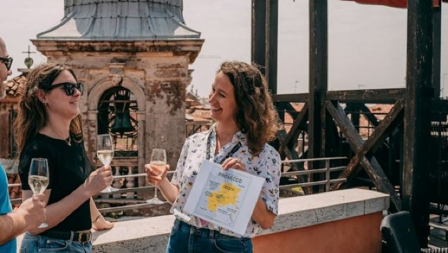 ヴェネツィア：ガイド付きウォーキングツアー＋屋上ストップ