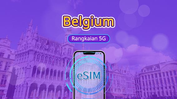 Belgium | 5G/4G eSIM | Pakej harian/pakej data | Caj mengikut hari | 1-30 hari | Kod QR